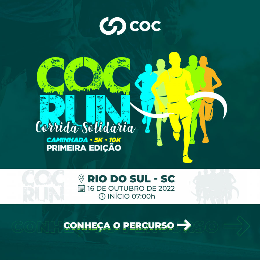 PRIMEIRA CORRIDA SOLIDRIA - COC RUN